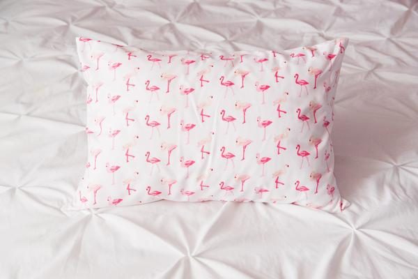 Pink Flamingo Toddler or Traveler Pillowcase